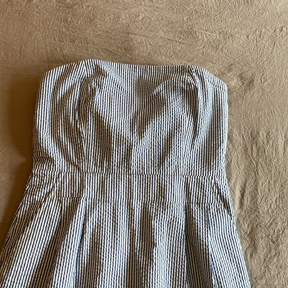 LLBean blue and white summer dress! - Picture 3 of 3